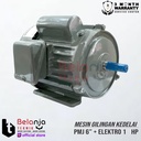 Mesin Gilingan Kedelai-Tahu 6" PMJ + Elektro Motor 1HP 1Phase 4Pole