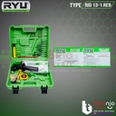 RYU Mesin Bor Tangan RID 13-1 REB Bor Impact Drill 13 MM Set Koper ORI