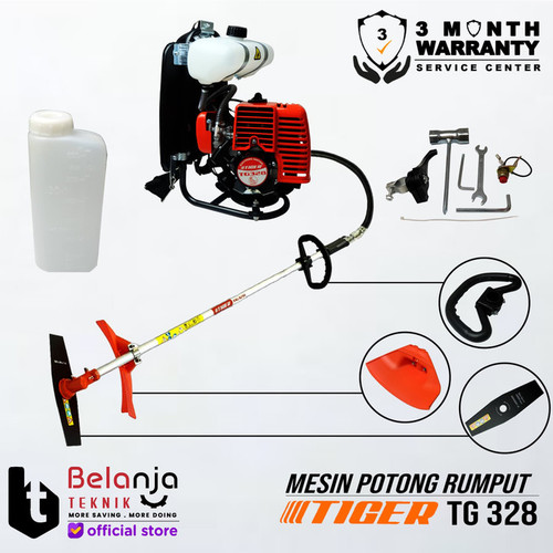 Tiger Mesin Potong Rumput Gendong TG 328 Brush Cutter 2 Tak TG328