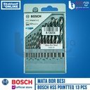 Bosch Mata Bor Besi Set 13 Pcs HSS Point TeQ Mata Bor Besi Set Bosch