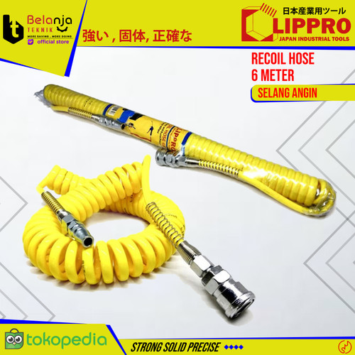 Lippro Selang Angin Kompresor Air Hose 6M Selang Hose Recoil 6 M