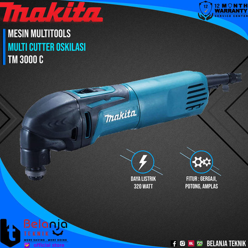 Makita Mesin Multitools TM 3000 C Multi Cutter Oskilasi 320 W TM3000C