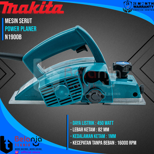 Makita Mesin Serut Kayu N 1900 B Mesin Planner 450 Watt N1900B