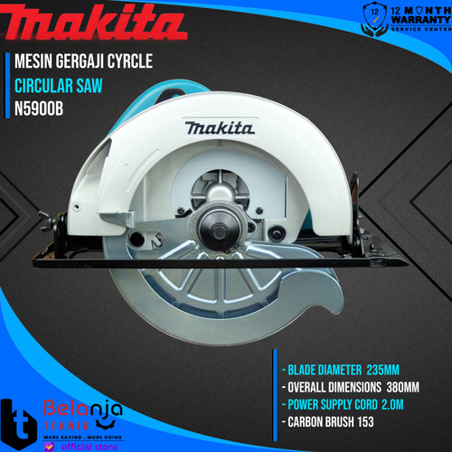 Makita Mesin Potong Kayu N 5900 B Circular Saw 2000 W 9 Inch N5900B