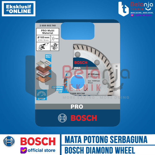 Bosch Mata Potong Serbaguna Diamond Wheel Universal Best Series 4 Inch