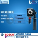 Bosch Mesin Bor Tangan Tembok GSB 16 RE 16 MM IMPACT DRILL 750 WATT
