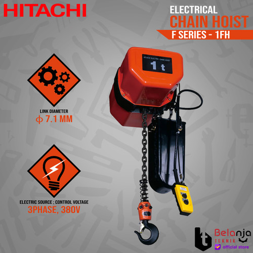 HITACHI Electric Chain Hoist 1FH 1 Ton Katrol Elektrik 1 FH 1Ton