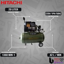 HITACHI Air Compressor Bebicon 0.4LE-8S5A 0.5 HP Kompresor Angin 1/2HP