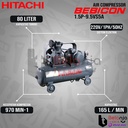HITACHI Air Compressor Bebicon 1.5P-9.5VS5A 2 HP Kompresor Angin 220V