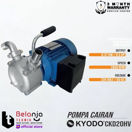 KYODO CKD 20 HV Pompa Cairan Kental Solar Minyak Oli
