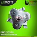 Tekiro Kunci Buka Filter Oli Universal 2 Way Oil Filter Wrench Kaki 3