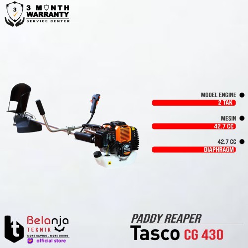 TASCO Mesin Pemotong Padi CG 430 Paddy Reaper CG430 Penuai Padai ASLI
