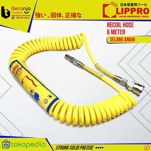 Lippro Selang Angin Kompresor Air Hose 6M Selang Hose Recoil 6 M
