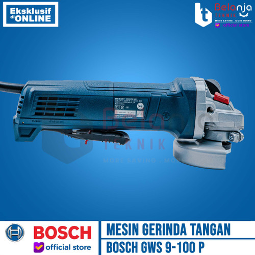 Bosch Mesin Gerinda Tangan GWS 9-100 P 4 Inch Angle Grinder GWS9-100P