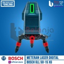 Line Laser Green Level Bosch GLL 50-15 XG Meteran Digital 15M GLL50-15 GLL50-15XG Tanpa Tripod