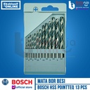 Bosch Mata Bor Besi Set 13 Pcs HSS Point TeQ Mata Bor Besi Set Bosch