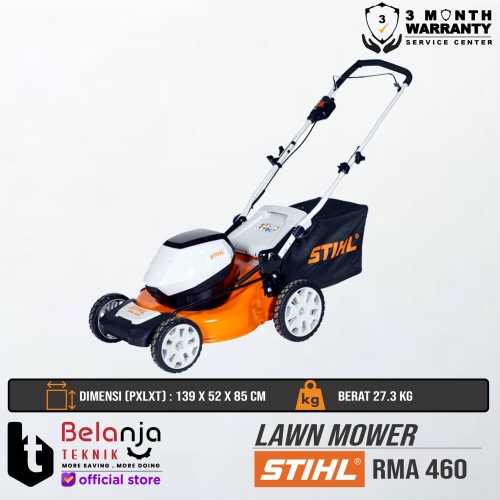 STIHL Electric Lawn Mower RMA 460 Mesin Potong Rumput Dorong 18 Inch