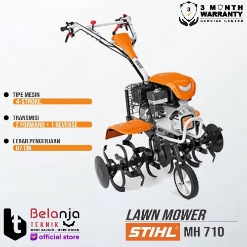 Stihl Cultivator MH 710 Traktor Bajak Power Tiller 7 HP Gear Drive