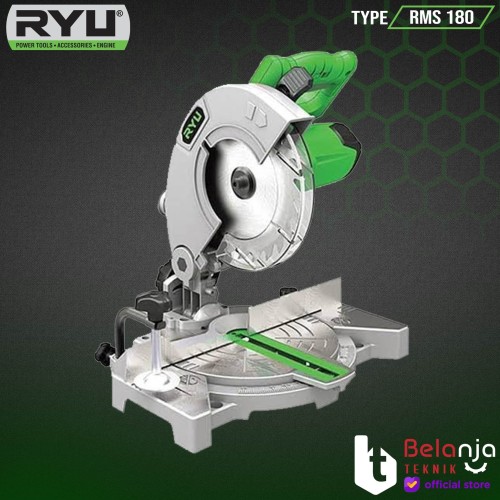 RYU Mesin Potong Alumunium Kayu RMS 180 Mitre Saw 7" Miter Saw 7" Inch