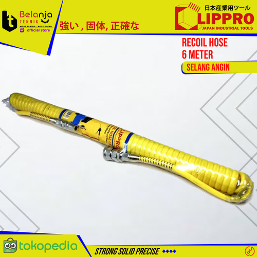 Lippro Selang Angin Kompresor Air Hose 6M Selang Hose Recoil 6 M