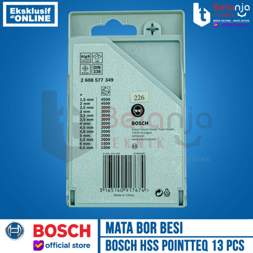 Bosch Mata Bor Besi Set 13 Pcs HSS Point TeQ Mata Bor Besi Set Bosch