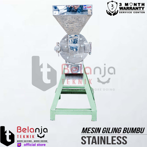 Mesin Gilingan Cabe/Bumbu 6 Inch Stainless Elektro Motor 2 HP 4 Pole