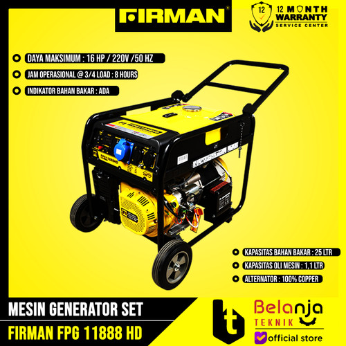 FIRMAN GENSET FPG 11888 HD Generator set 8000 Watt FPG11888HD