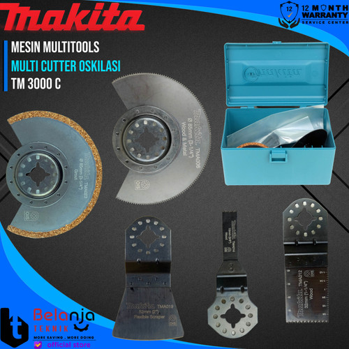 Makita Mesin Multitools TM 3000 C Multi Cutter Oskilasi 320 W TM3000C