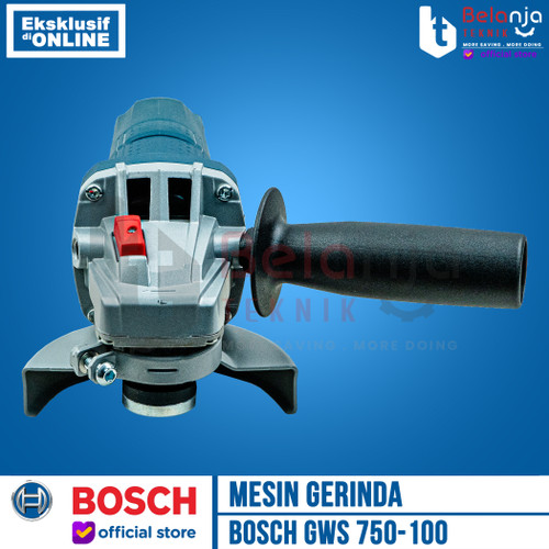 BOSCH Mesin Gerinda Tangan Listrik 4" GWS 750-100 Angle Grinder 4 Inch