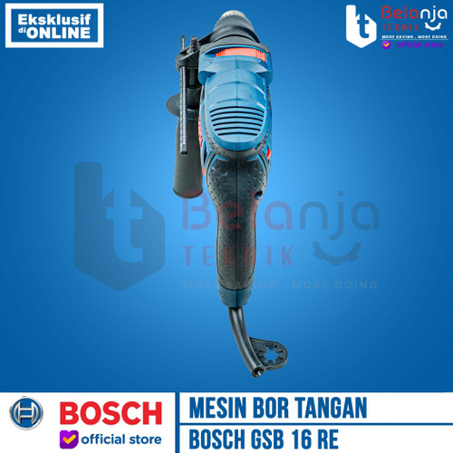 Bosch Mesin Bor Tangan Tembok GSB 16 RE 16 MM IMPACT DRILL 750 WATT