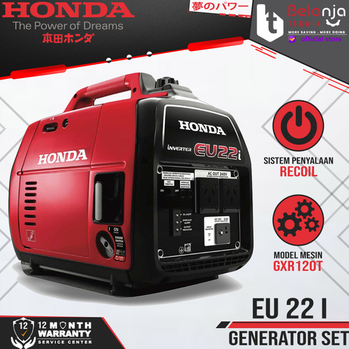 Honda Genset Silent EU 22I 1700 Watt EU 22 I Generator Set MINI EU22I