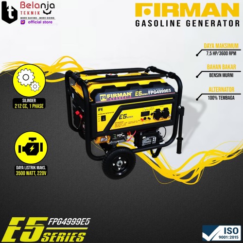 FIRMAN Genset FPG 4999 E5 Generator Set 3500 WATT FPG4999 BEST SERIES
