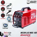 Mesin Travo Las Daiden MIGI MIG 160 Welding Machine MMA Flux Core Tanpa Gas 5 KG CO2