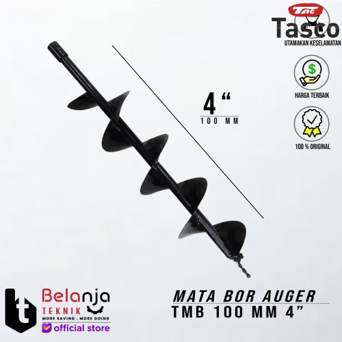 TASCO Mata Bor Tanah Earth Auger TMB 100 MM Penggali Lobang Pohon