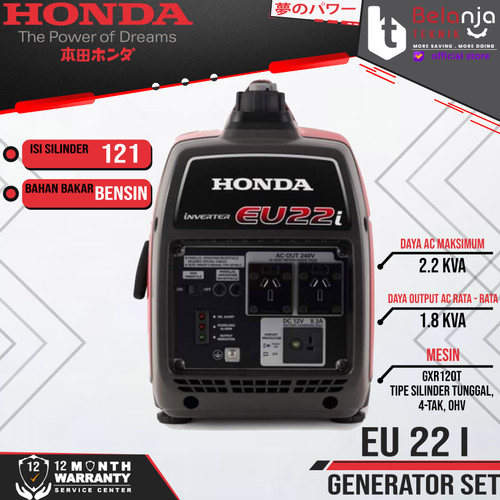 Honda Genset Silent EU 22I 1700 Watt EU 22 I Generator Set MINI EU22I