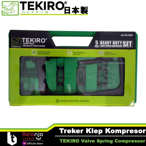 TEKIRO Set Heavy Duty Valve Spring Compressor Treker Klep Kompresor