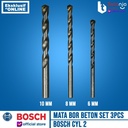 BOSCH Mata Bor Beton Set 3 pcs CYL 2 Multi Material CYL-2 3Pcs CYL2