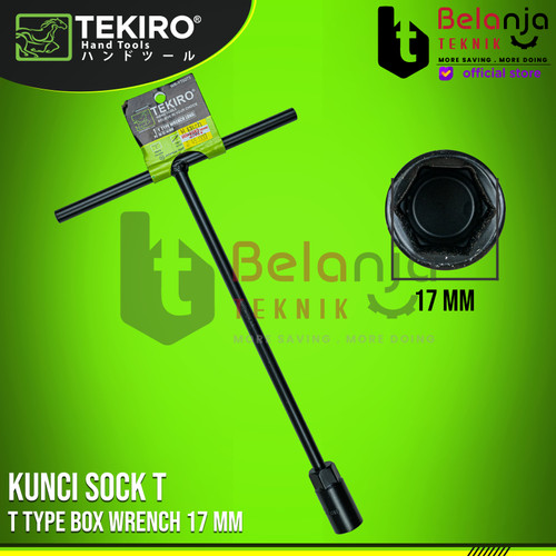 Tekiro Kunci Sock T 17 MM - Kunci T Tekiro 17mm Hitam