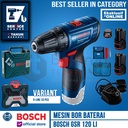 Bosch Bor Obeng Baterai GSR 120 LI Gen 3 PLUS Mata Bor 33pcs X-Line
