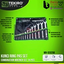 TEKIRO Kunci Ring Pas Set 14 pcs Ukuran 8 - 32 MM 14pcs 8-32mm