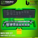 TEKIRO Kunci Shock Set 6 PT 1/2" Inch 8 - 24 MM 10 Pcs Kunci Sock Set