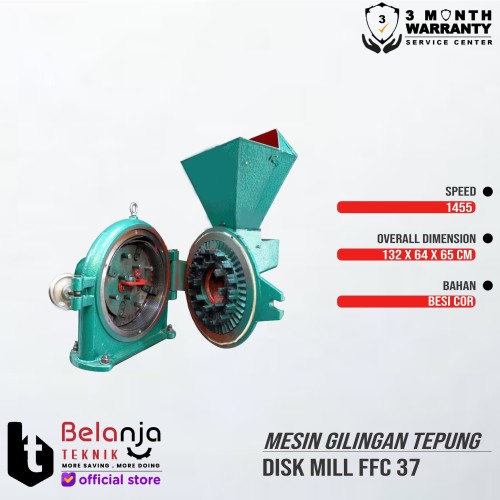 Mesin Gilingan Tepung FFC 37 Disk Mill FFC37 15 Inch ALL BAHAN KERING