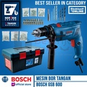 Bosch Mesin Bor Beton Set Box Perkakas GSB 600 Impact Drill 600 Watt 13MM