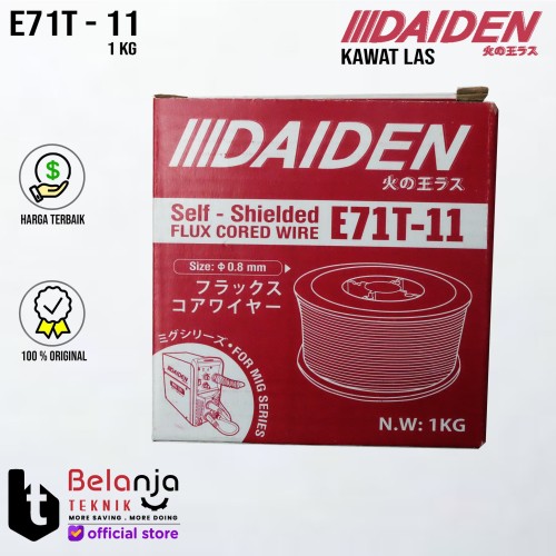 Daiden Kawat Las CO 2 Flux Core Wire Migi 130 MIG 0,8 mm E71T-11 CO2