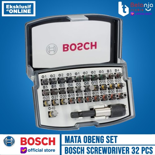 Bosch Screwdriver Bit Set 32 Pcs Mata Obeng Set Colour Coding Original