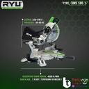 RYU RMS 180 1 SLIDING MITER SAW POTONG ALMUNIUM DAN KAYU SIKU