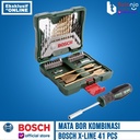 Bosch Mata Bor Kombinasi X-line Set 41 pcs Titanium Plus Obeng Tangan