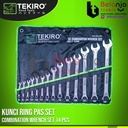 TEKIRO Kunci Ring Pas Set 14 pcs Ukuran 8 - 32 MM 14pcs 8-32mm