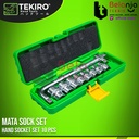 TEKIRO Kunci Shock Set 6 PT 1/2" Inch 8 - 24 MM 10 Pcs Kunci Sock Set