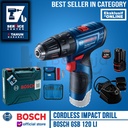 Bosch Bor Tembok Baterai GSB 120 LI GEN 3 dengan FREE Mata Bor & Obeng